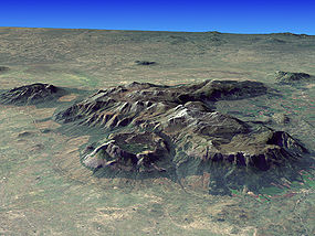 Composite satellite image of Mt. Mulanje